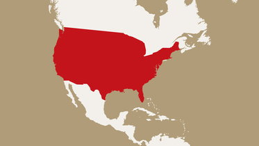 map highlighting the United States