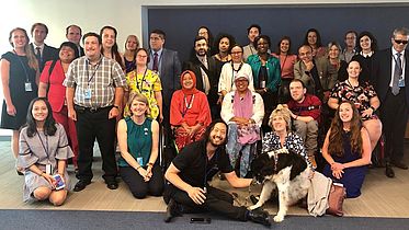 group photo of the stakeholder group of persons with disabilities
