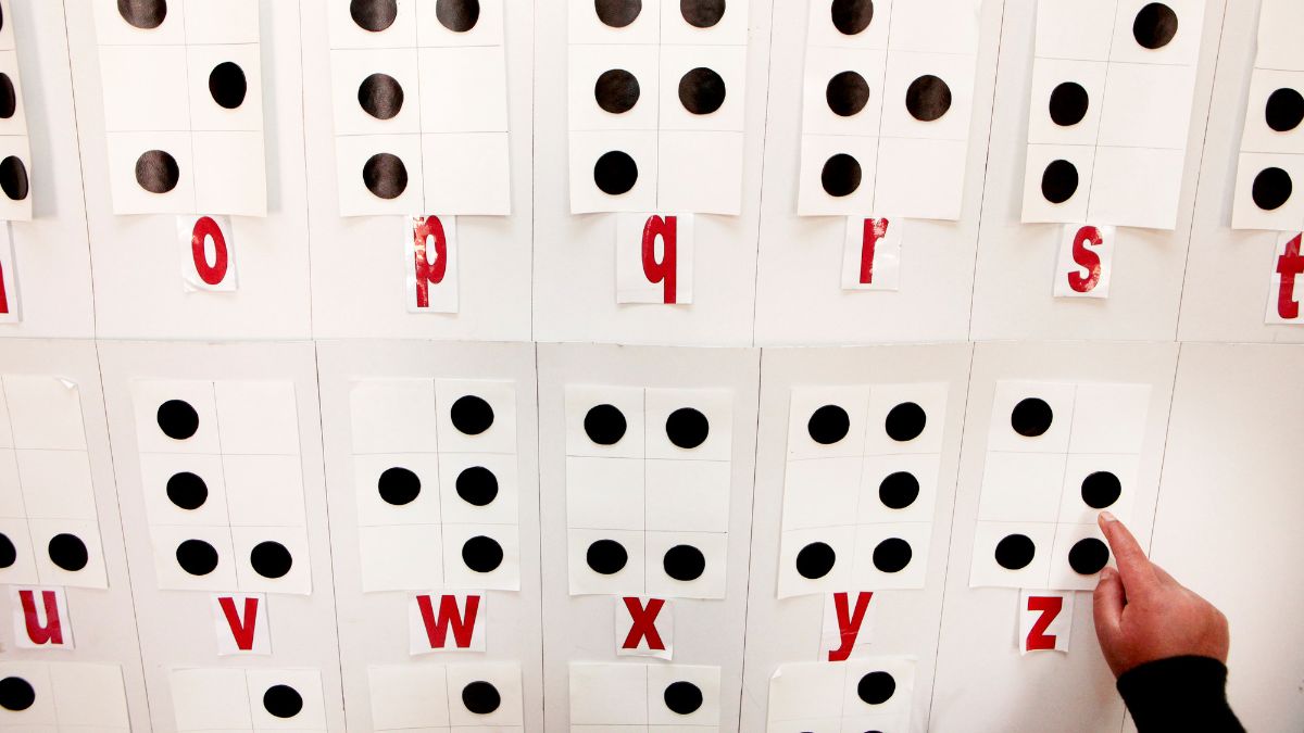Die Blindenschrift Braille