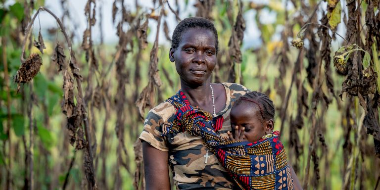 Six-year-old Regina from Zambia has a physical disability and relies on her grandmother, Florence, for care. This challenges their household, but they are committed to providing Regina with the best care possible.
