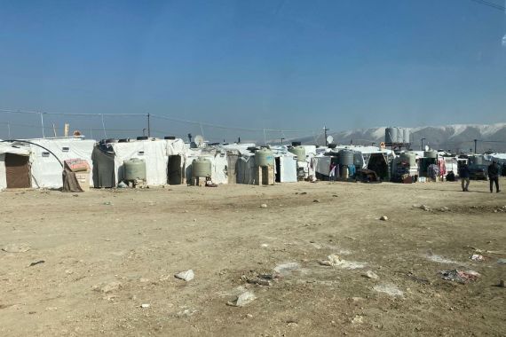 An informal refugee settlement in Bar Elias, Lebanon, near the Syrian border hosts the largest number of registered Syrian refugees in the country. CBM's partner LUPD is working to include persons with disabilities living in the settlements in project activities.