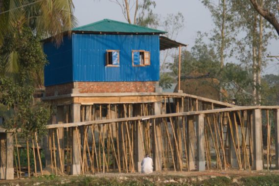A house on stilts