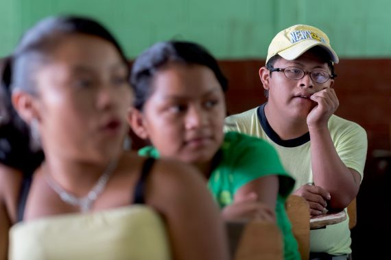 Students in class