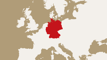 map highlighting Germany